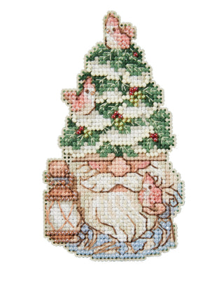 Evergreen Gnome Beaded Cross Stitch by Mill Hill