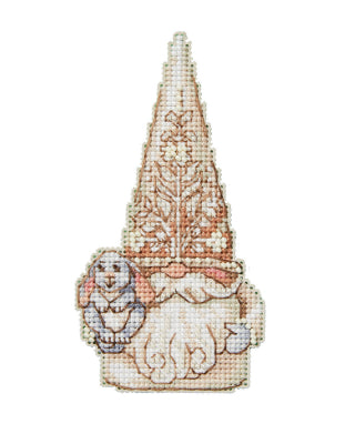 Rabbit Gnome Beaded Cross Stitch by Mill Hill