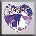 13045 Medium Heart Crystal AB- Crystal Treasure