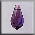 Mill Hill 13052 Very Small Teardrop - Amethyst AB