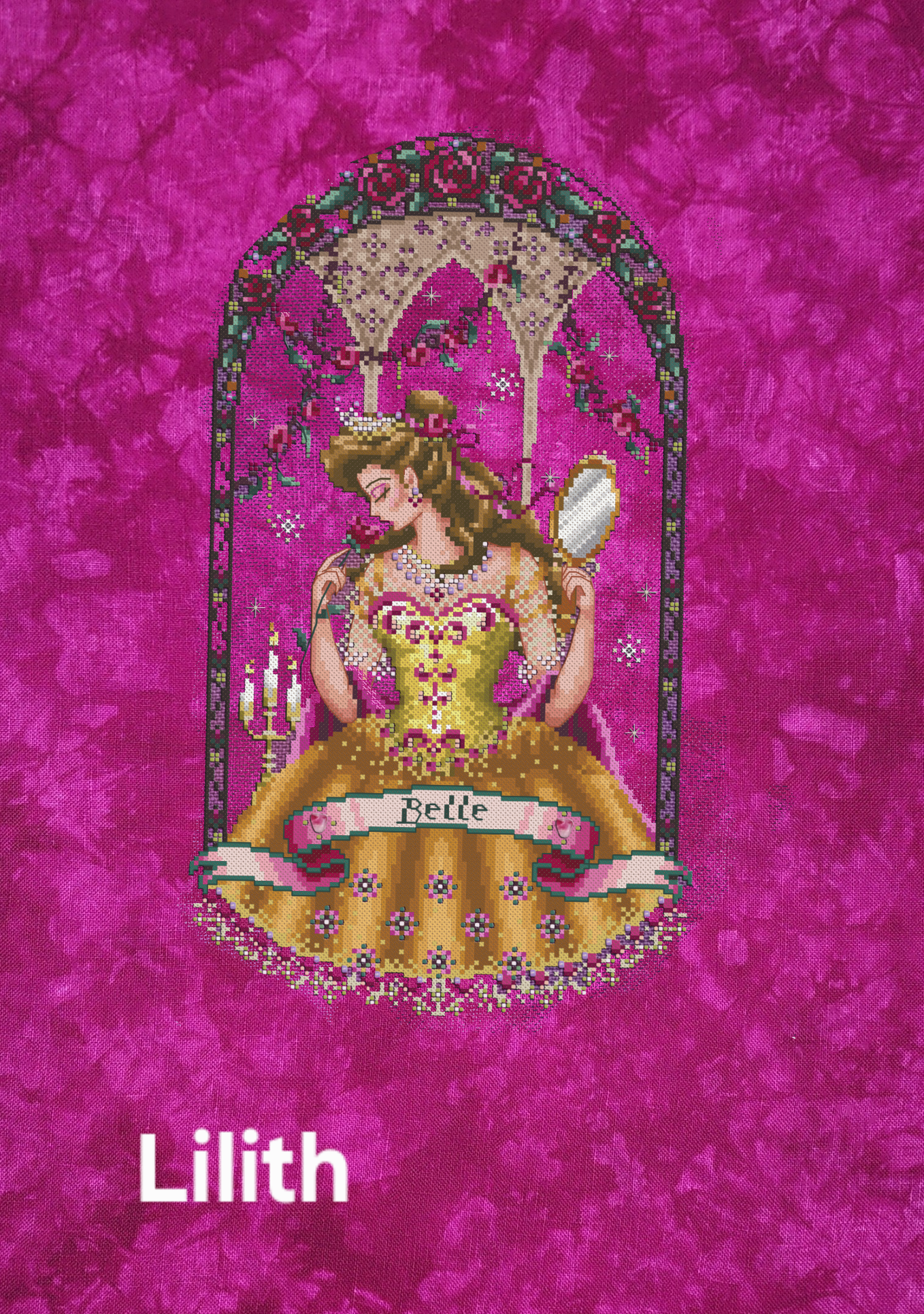 The Enchanted Rose Chart and Embellishment Kit Preorder