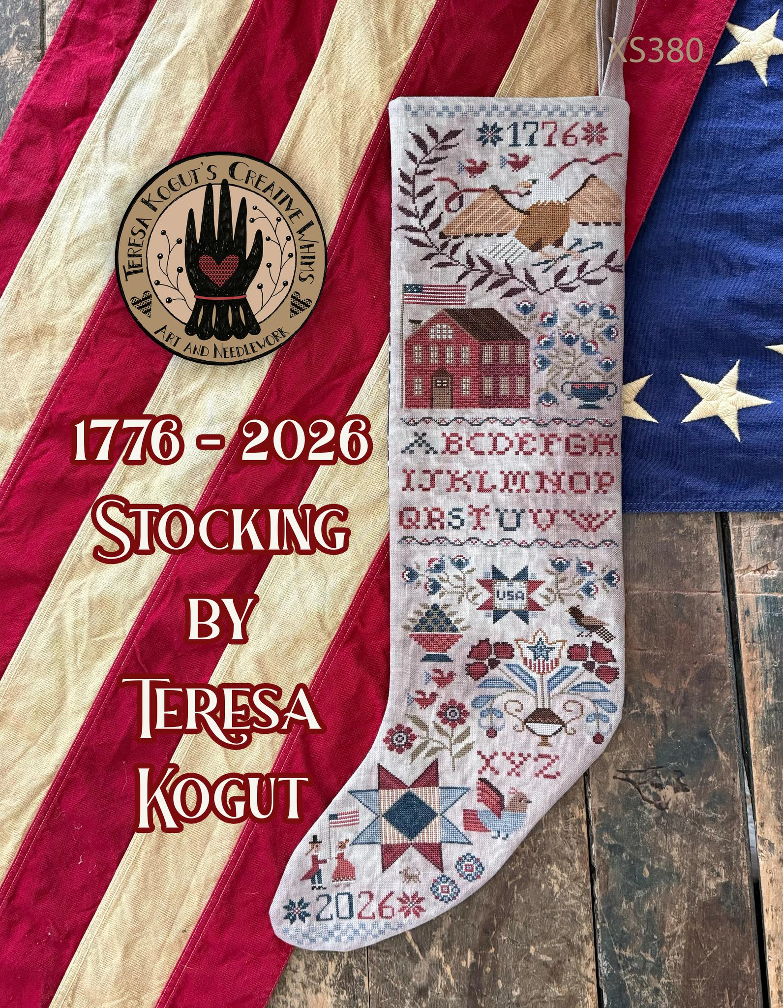 1776-2026 Stocking - Teresa Kogut - Preorder - BeStitchMe