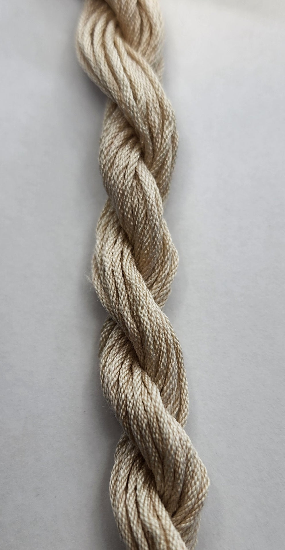 Antique White Hand Dyed Silk