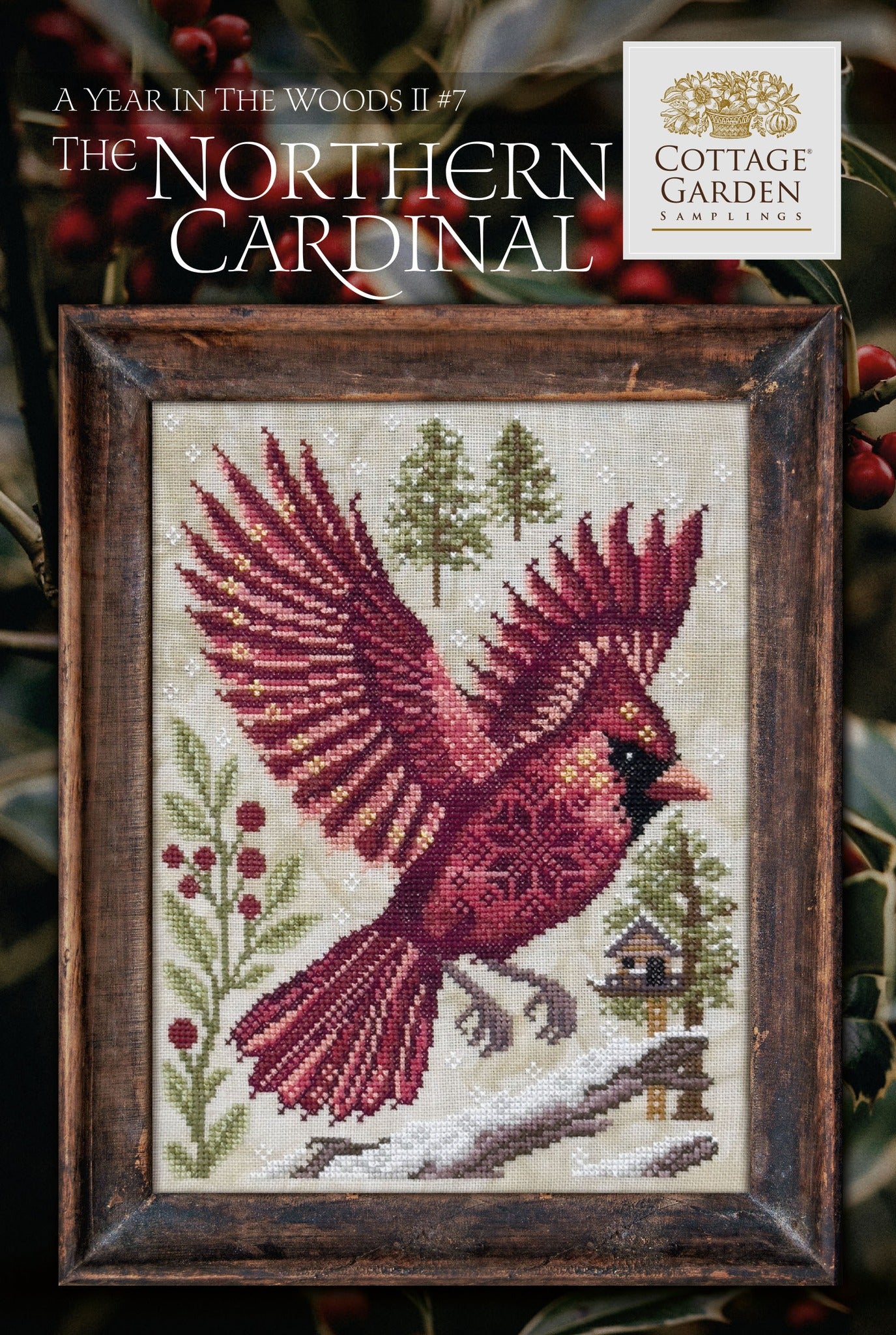 The Northern Cardinal - A Year in the Woods II #7 by Cottage Garden Samplings