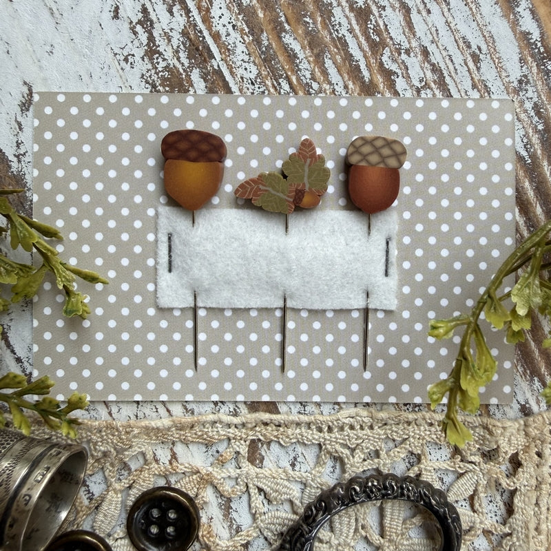 Acorns Pin Set by PuntiniPuntini - Preorder
