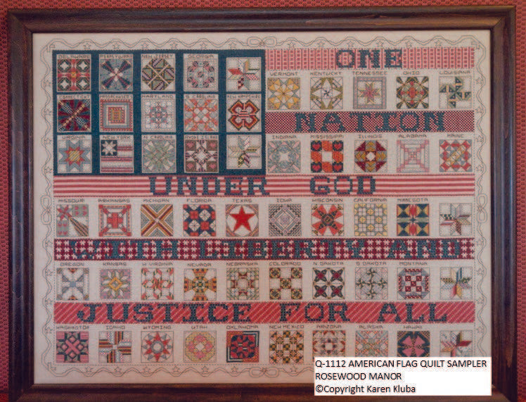 American Flag Quilt Sampler Revised by Rosewood Manor