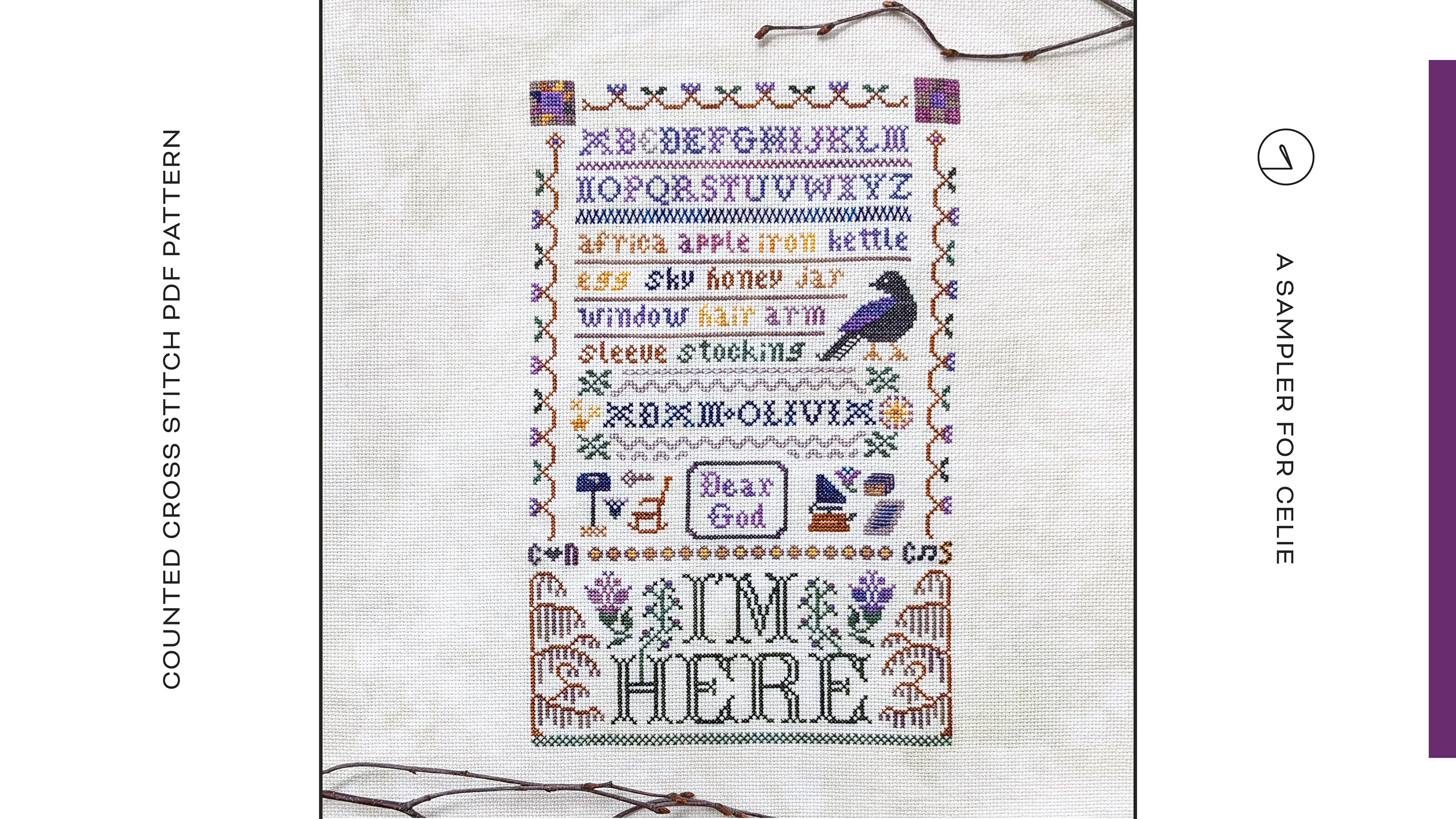 A Sampler For Celie by Shaded Stitchery