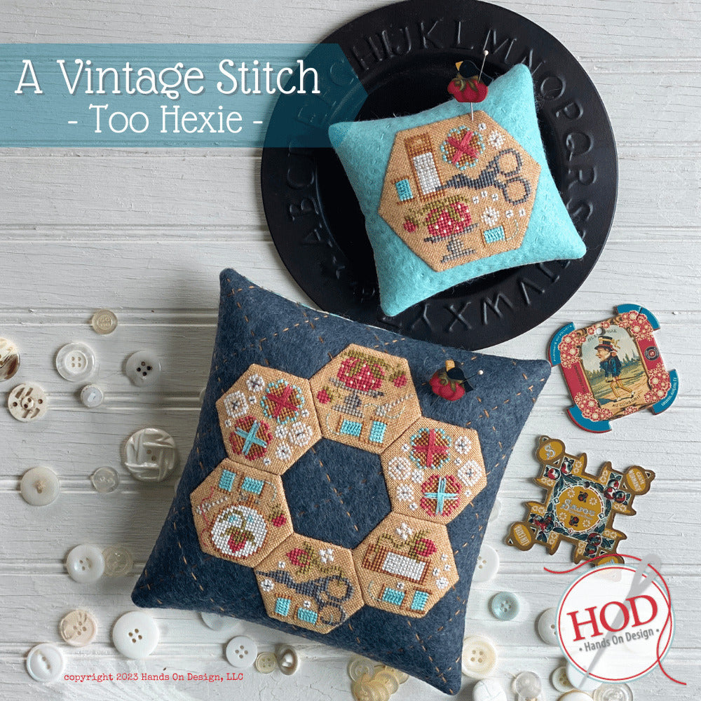 A Vintage Stitch - Too Hexie- by Hands On Design
