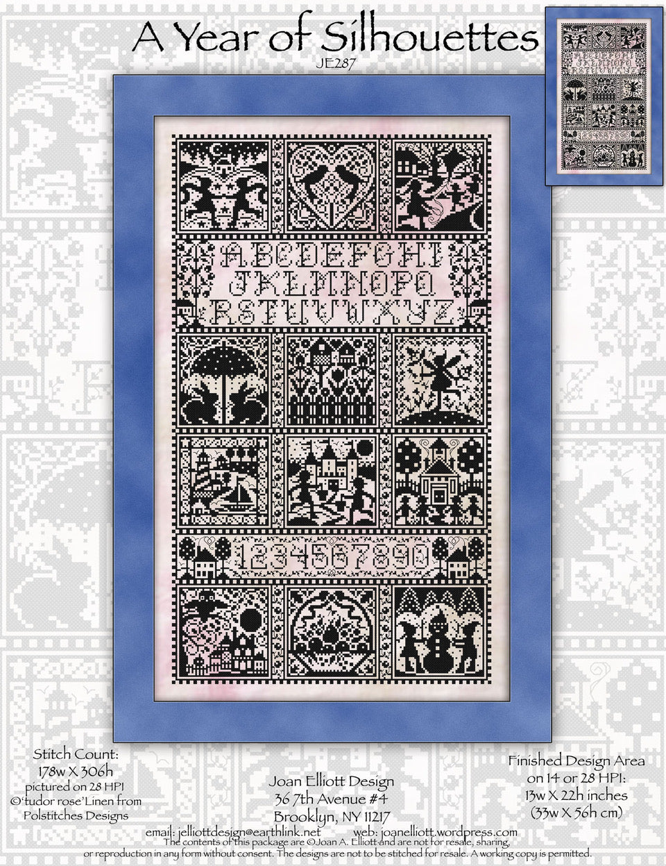 A Year of Silhouettes by Joan Elliott Designs