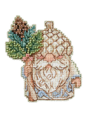 Acorn Gnome Beaded Cross Stitch by Mill Hill