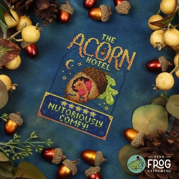 Acorn Hotel by Fine Frog Stitching