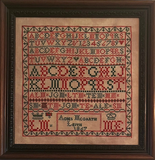 Agnes McGrath Leith- 1867 by Olde Willow Stitchery