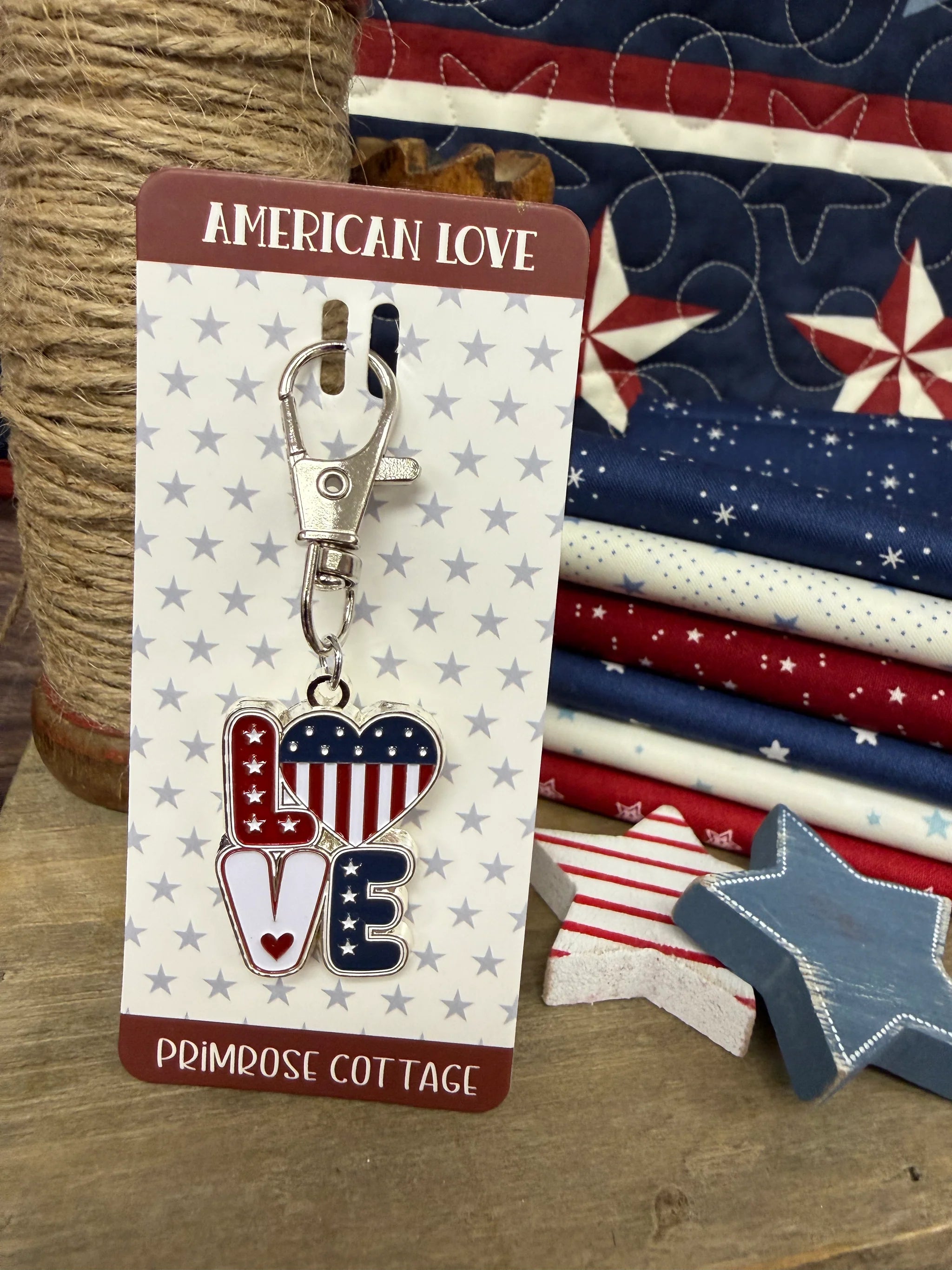 American Love Charm by Primrose Cottage Stitches