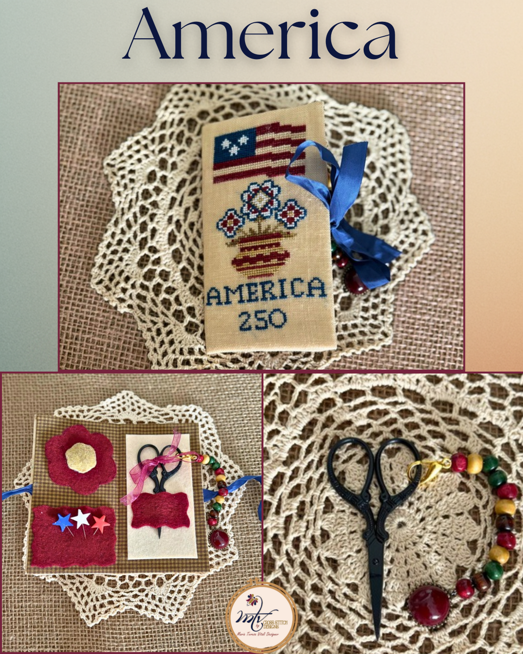 America Needle Case - MTV Cross Stitch Designs - Preorder - BeStitchMe