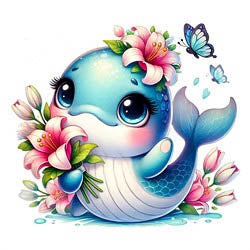 Animal Series Dolphin Needleminder by Les petites croix de Lucie