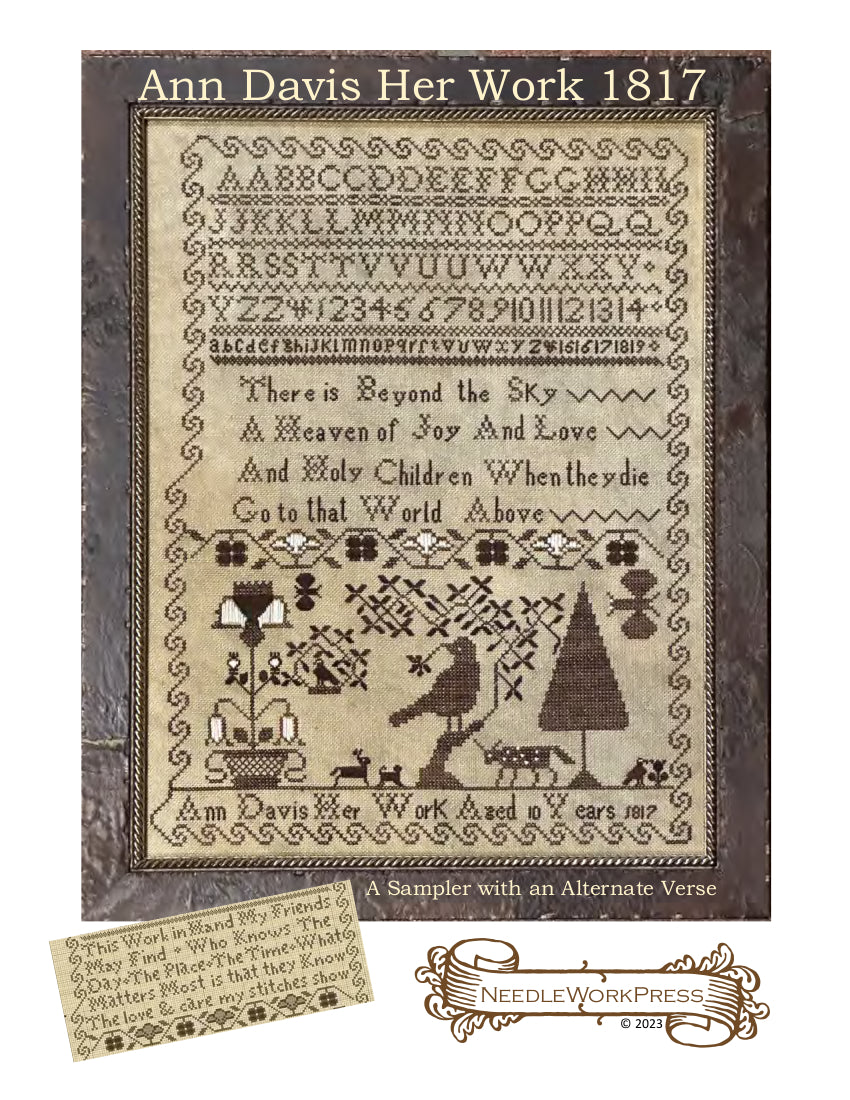 Ann Davis Her Work 1817 by Needle Work Press