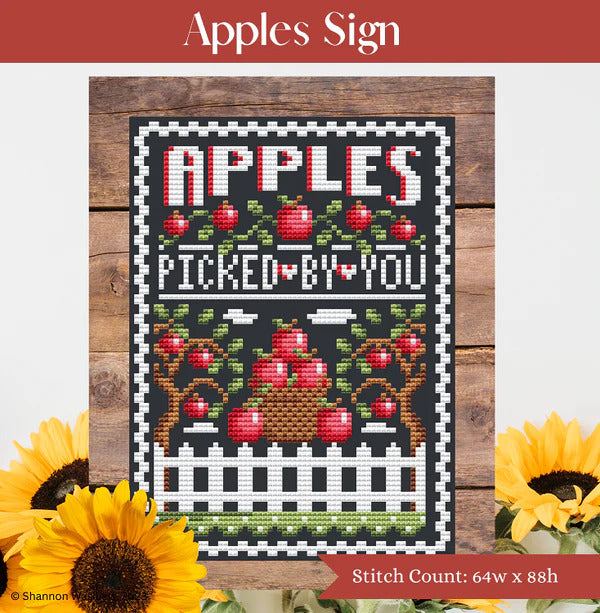 Apples Sign by Shannon Christine Designs