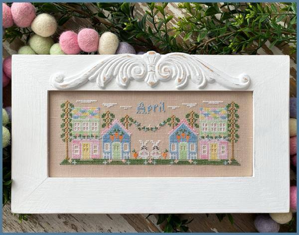 April Mini Village by Country Cottage Needleworks