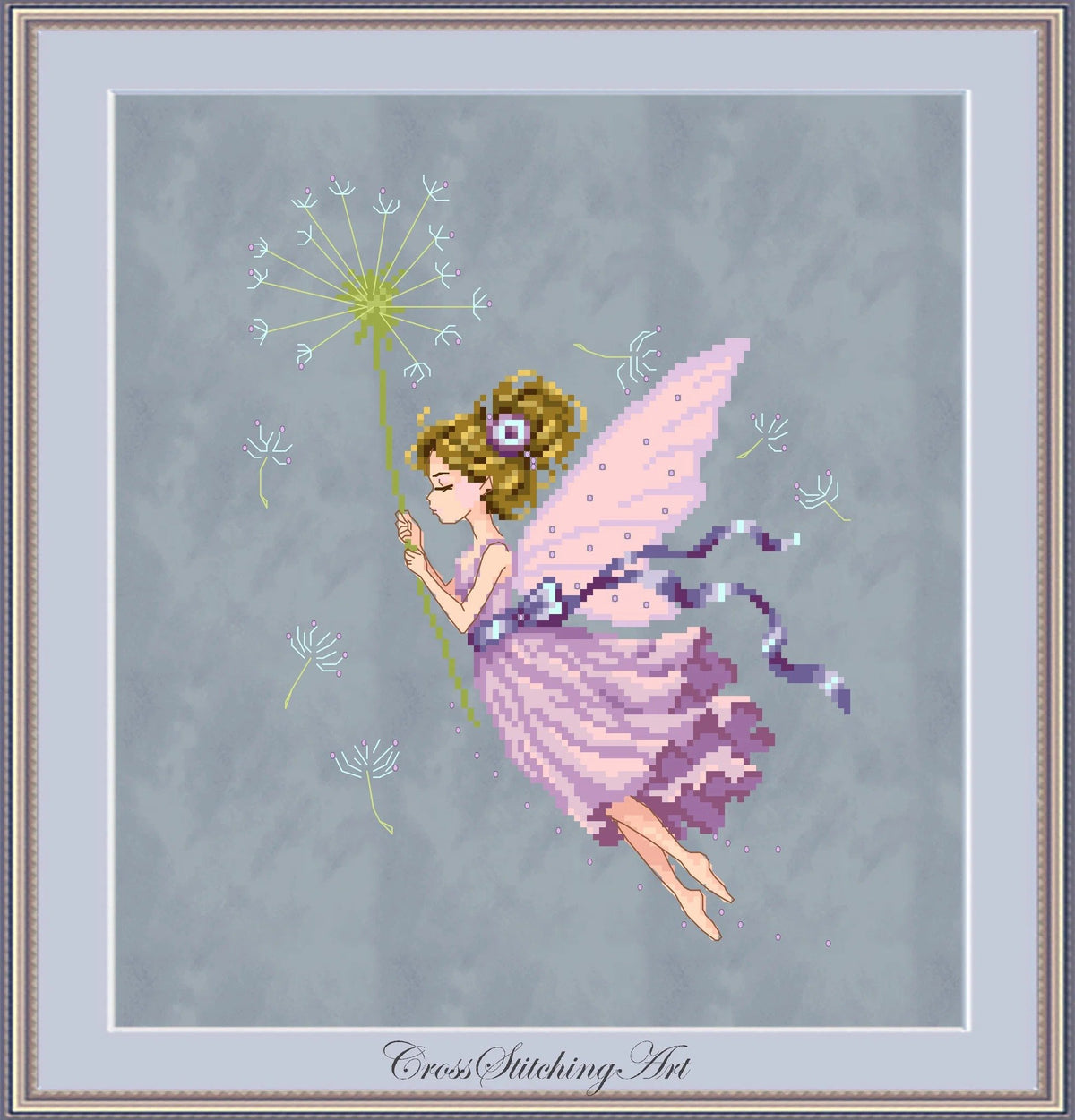 Auretta, the Windborne Wisp by Cross Stitching Art