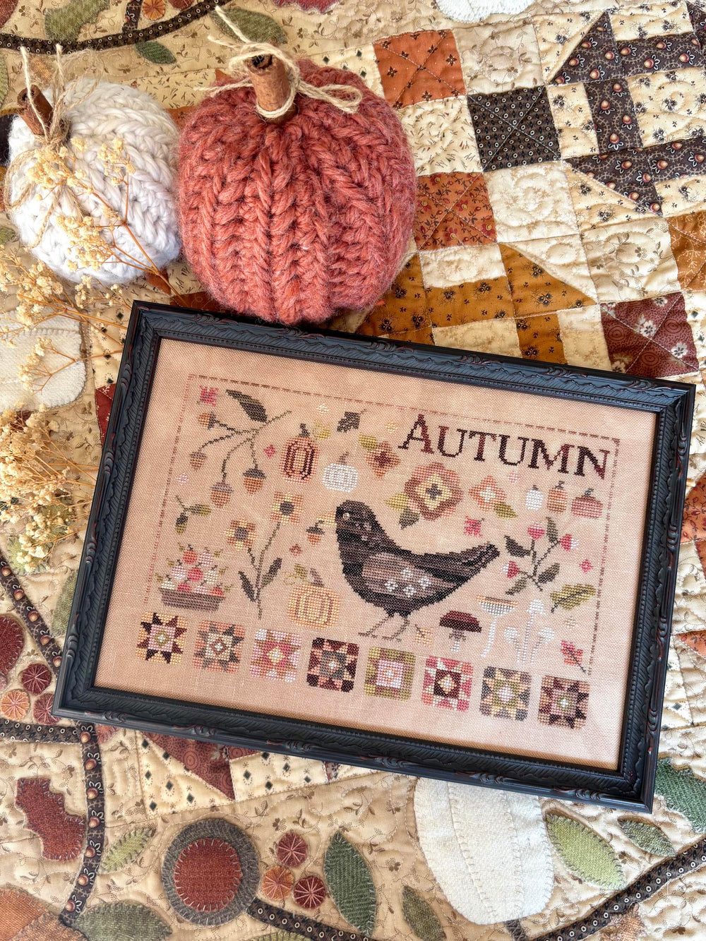 Autumn Blackbird by Blueberry Ridge Design - Preorder