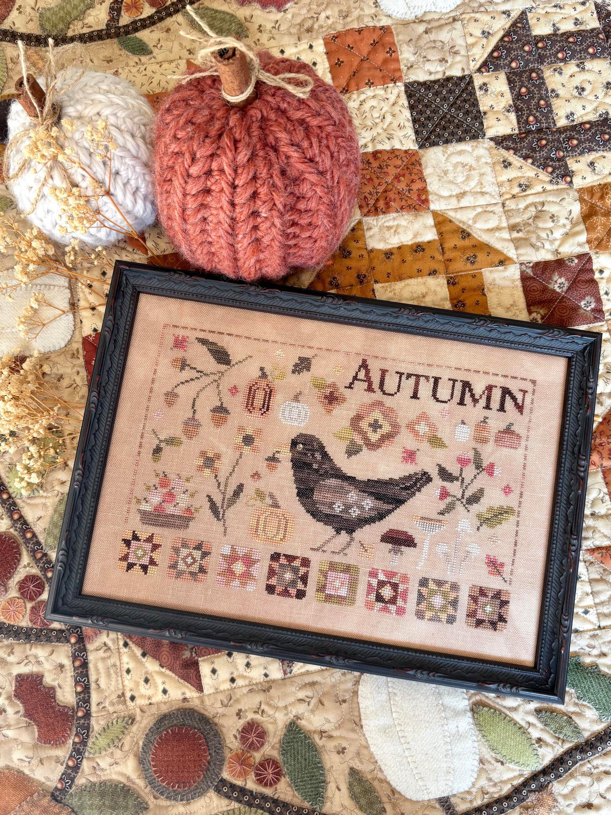 Autumn Blackbird by Blueberry Ridge Design