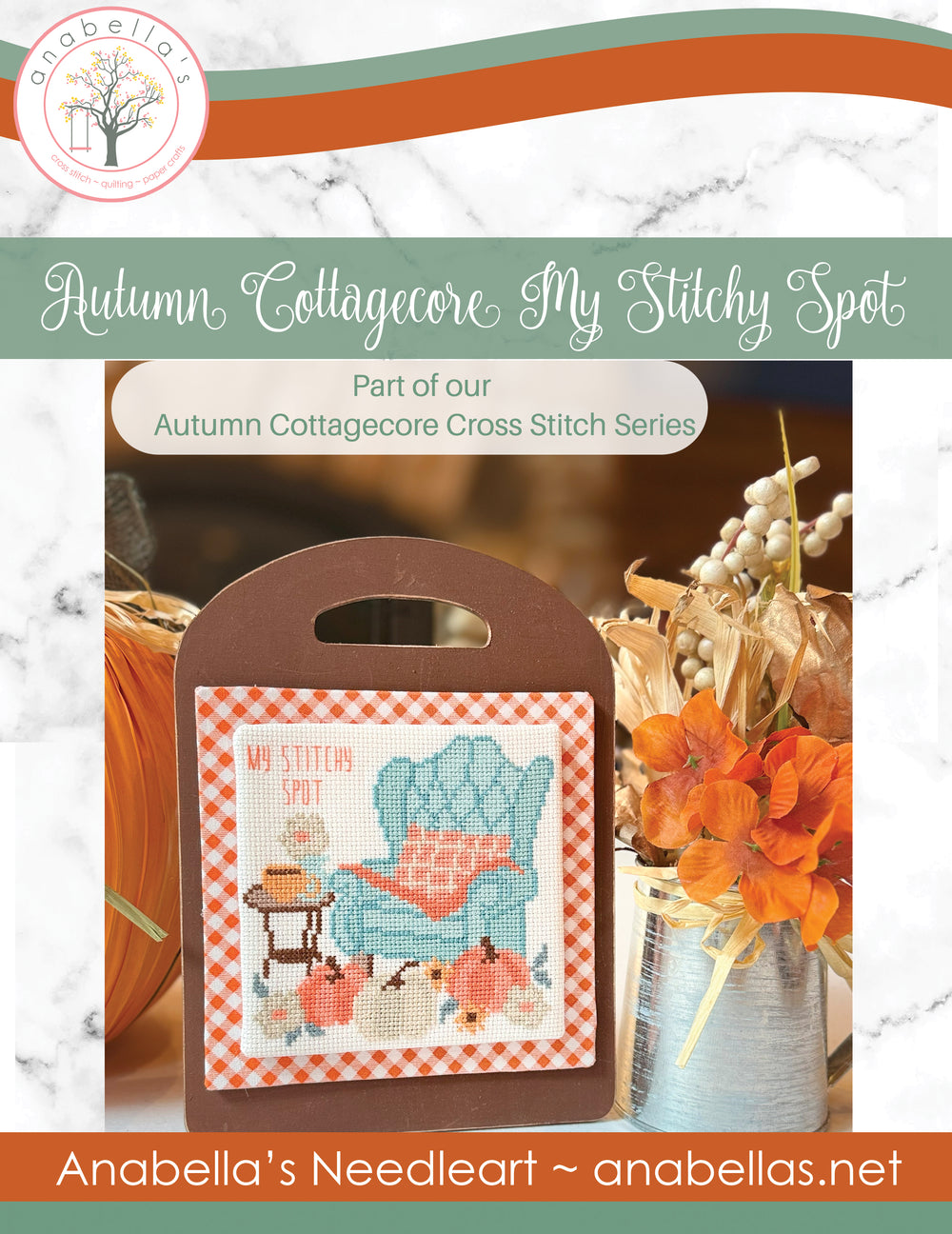 Autumn Cottagecore My Stitchy Spot by Anabella's