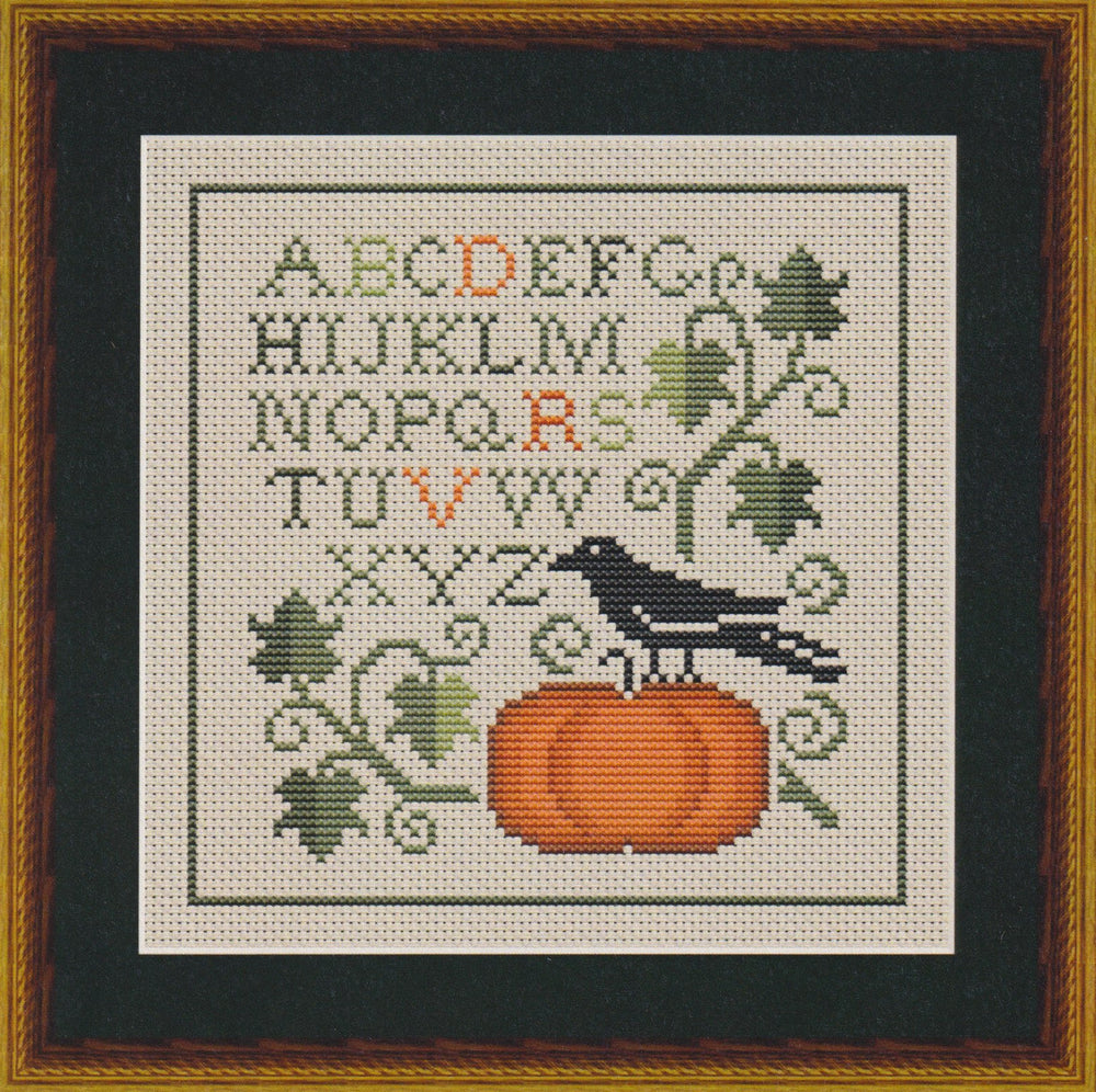 Autumn Crow and Pumpkin by Happiness is Heart Made