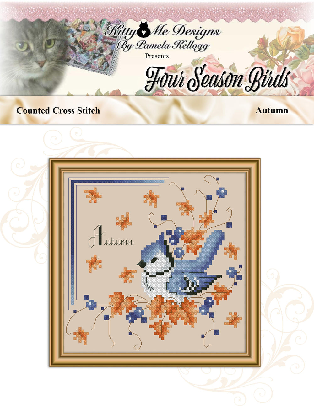 Autumn Four Seasons Birds by Kitty and Me Designs