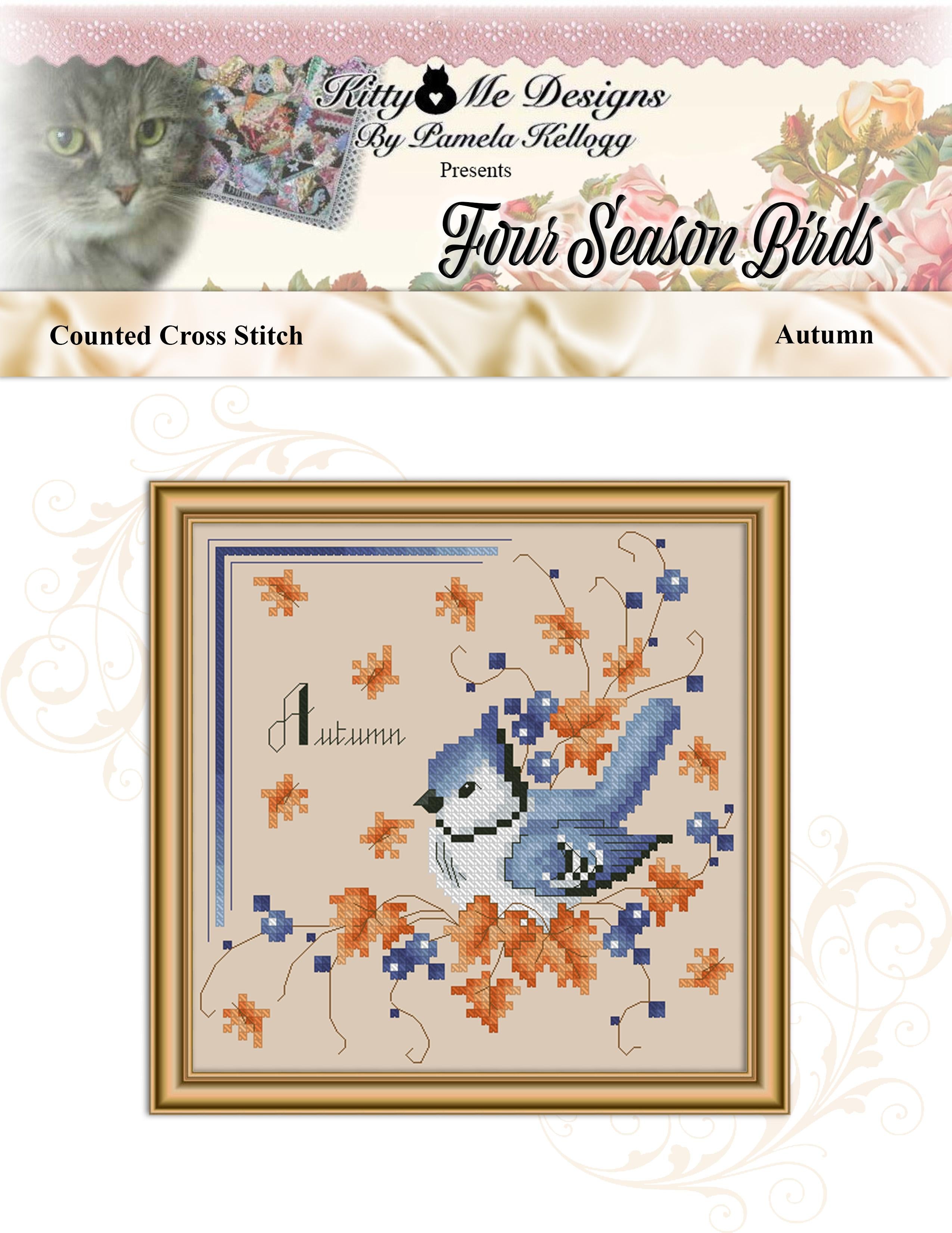 Autumn Four Seasons Birds by Kitty and Me Designs