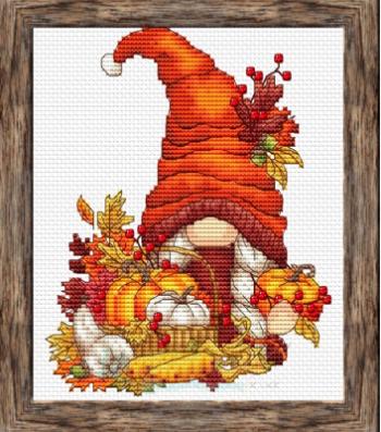 Autumn Gnome 1 by Les Petites Croix