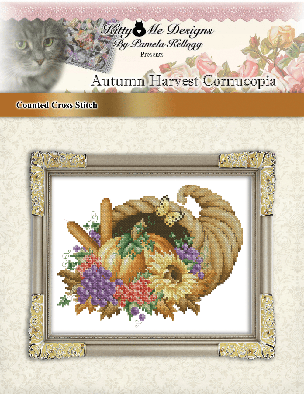 Autumn Harvest Cornucopia by Kitty and Me Designs