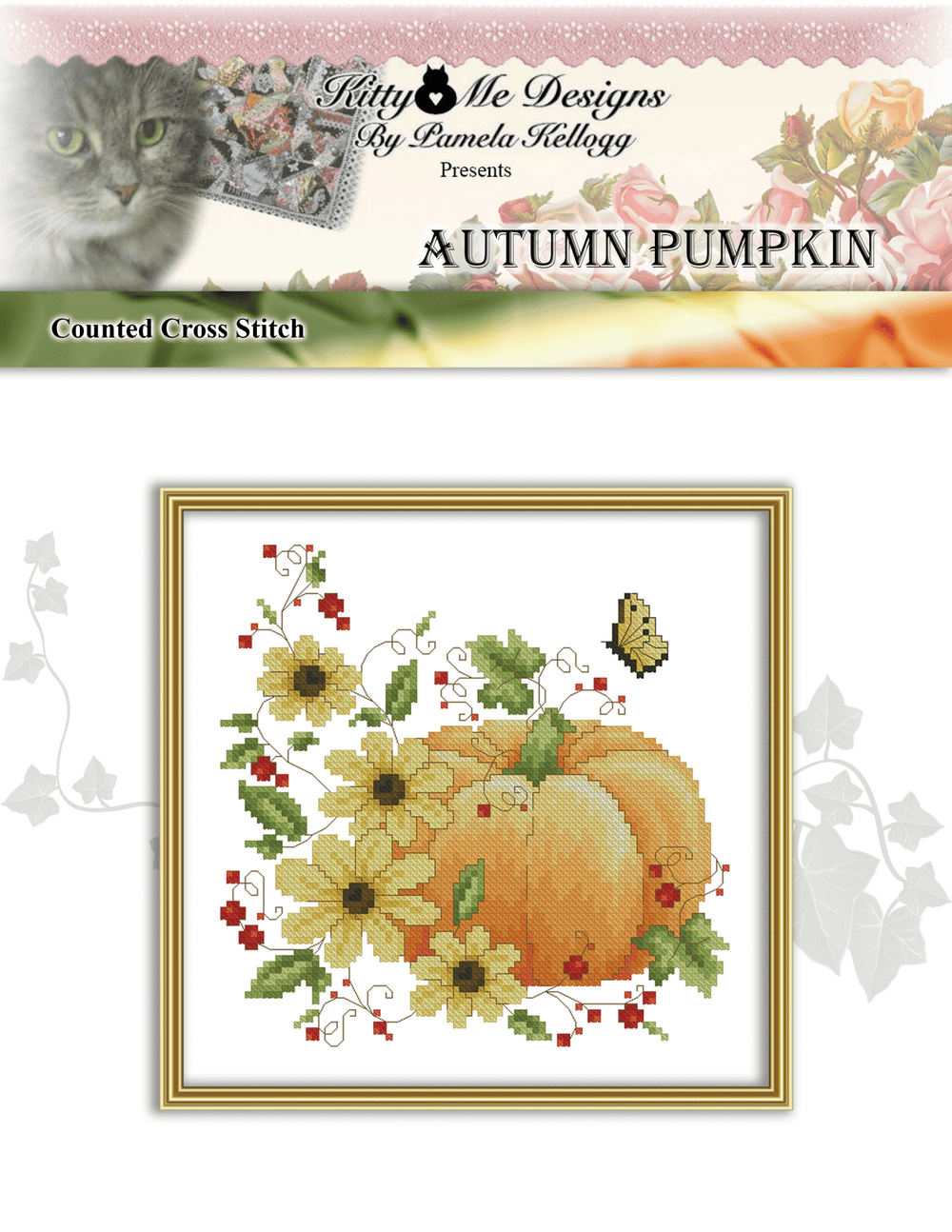 Autumn Pumpkin by Kitty and Me Designs