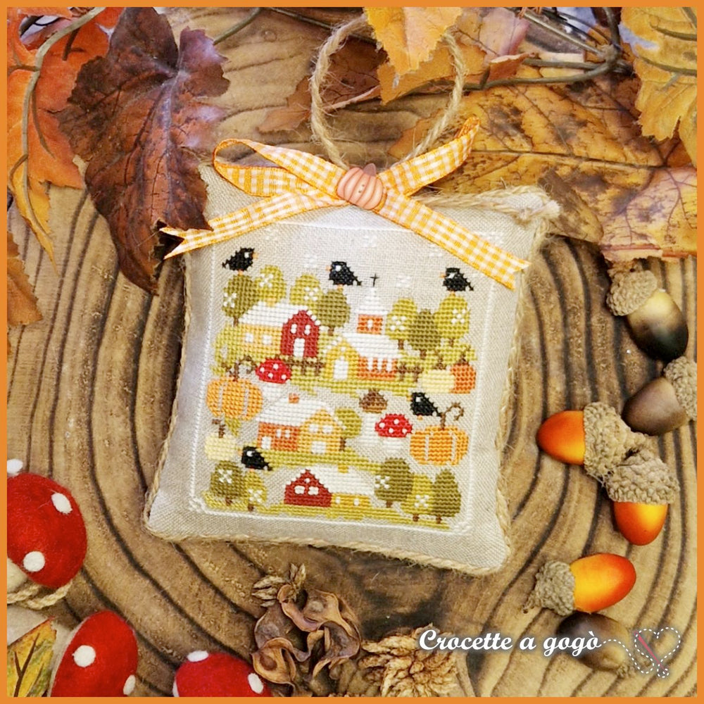 Autumn Tiny Village by Crocette a gogo