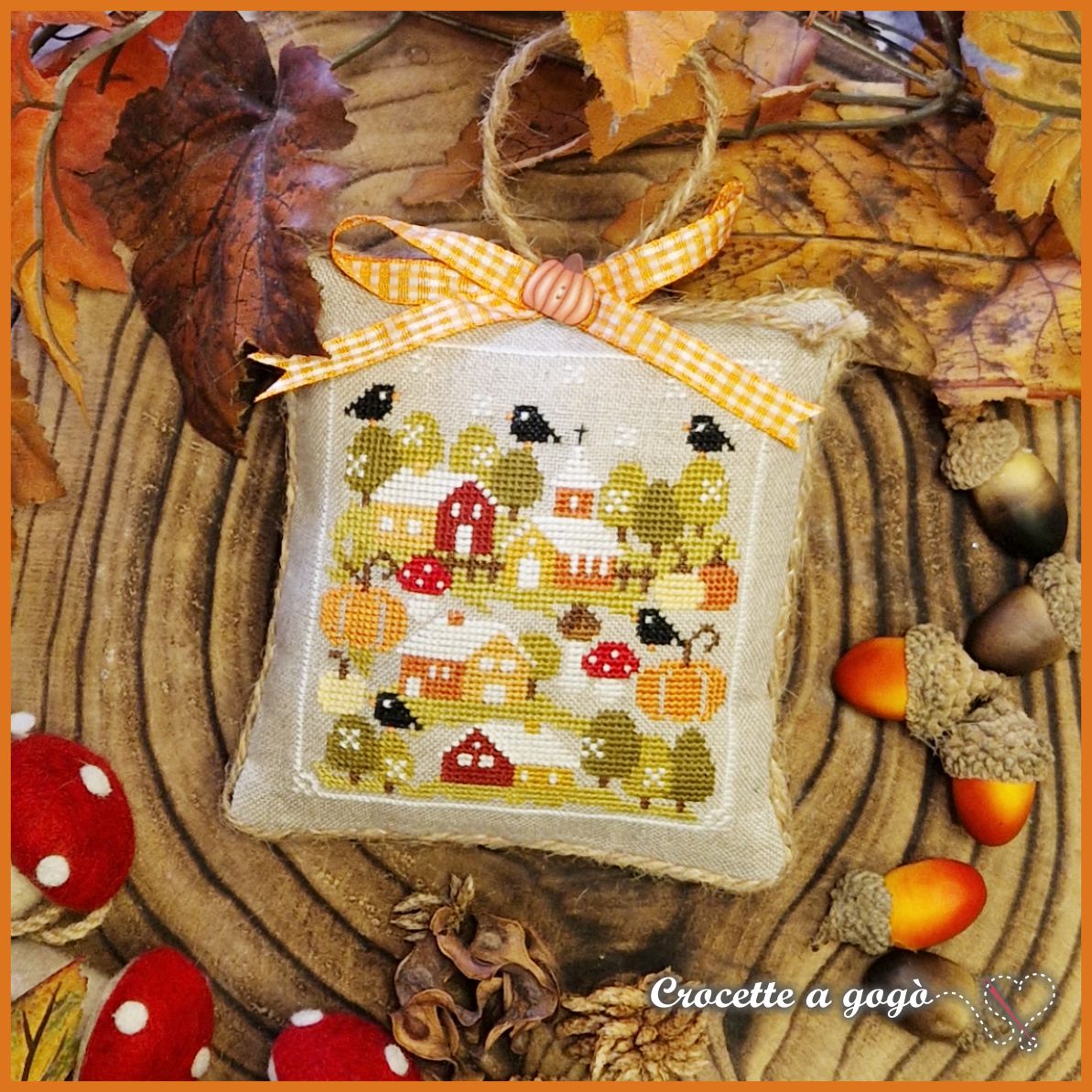 Autumn Tiny Village by Crocette a gogo