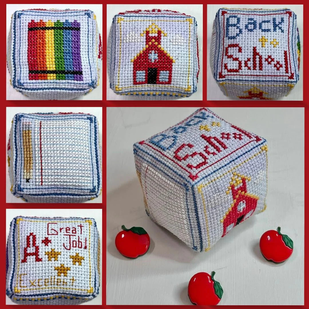 Back to School Small Cube Series by Ladybug Stitches - Preorder