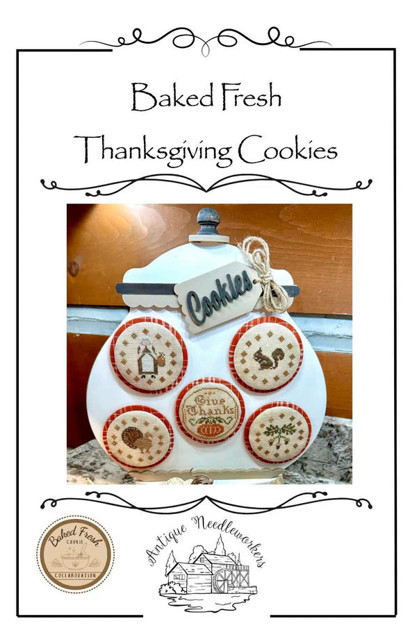 Baked Fresh Thanksgiving Cookies - Antique Needleworkers - Preorder - BeStitchMe