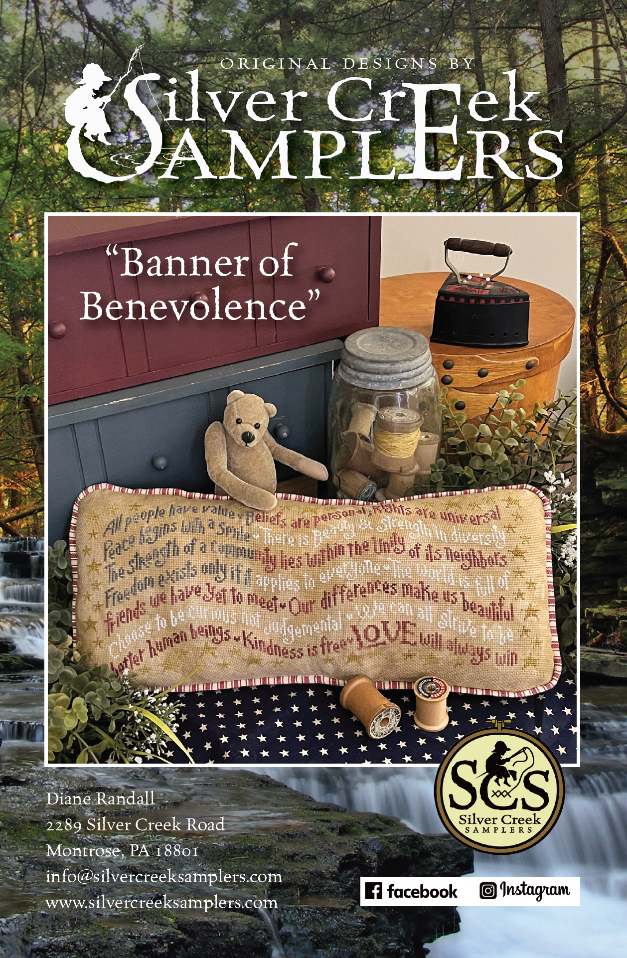 Banner of Benevolence - Silver Creek Samplers - Preorder - BeStitchMe