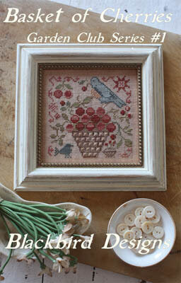 Basket of Cherries Garden Club Series #1 by Blackbird Designs