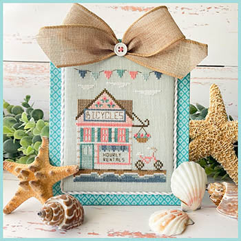 Beach Boardwalk - Bike Shop by Country Cottage Needleworks