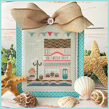 Beach Boardwalk "Salt Water Taffy Shop" by Country Cottage Needleworks