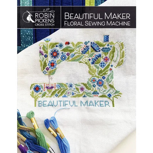 Beautiful Maker Floral Sewing Machine by Robin Pickens