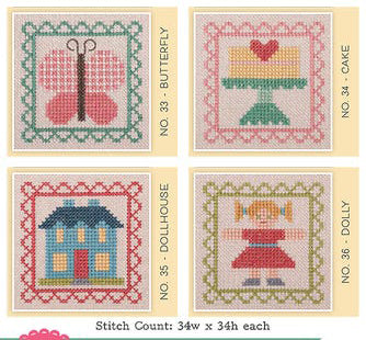 Bee in My Bonnet Stitch Cards Set I by It's Sew Emma