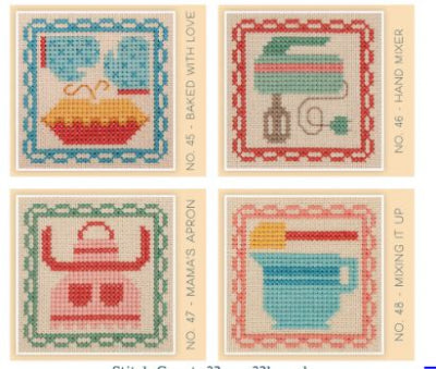 Bee in My Bonnet Stitch Cards Set L by It's Sew Emma