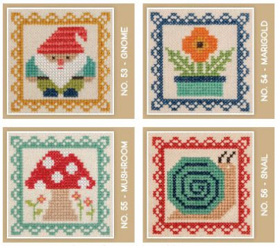 Bee in My Bonnet Stitch Cards Set N by It's Sew Emma