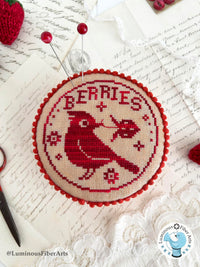 Bird in the Berry Patch - Luminous Fiber Arts - Preorder - BeStitchMe