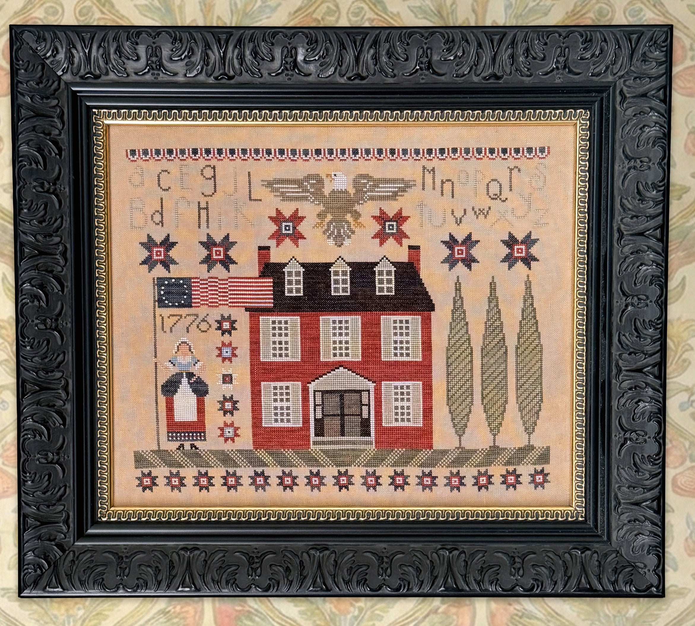 Betsy’s Sampler - Fox and Rabbit - Preorder - BeStitchMe