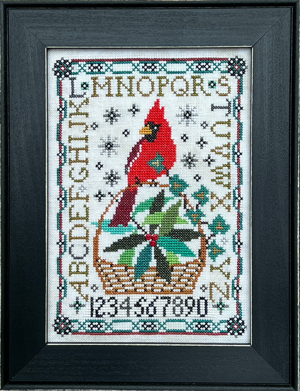 Birdie & Basket Sampler- Winterberry by Tellin Emblem