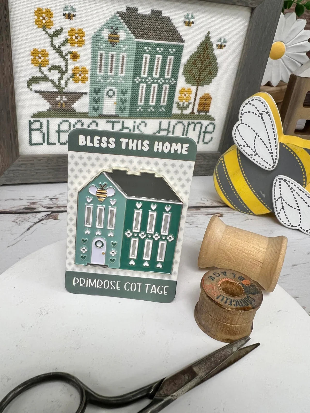 Bless This Home Needle Minder by Primrose Cottage Stitches