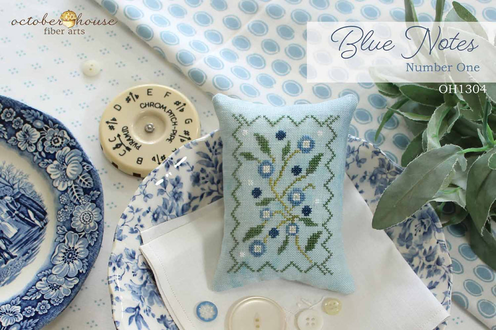 Blue Notes Number One - October House Fiber Arts - Preorder - BeStitchMe