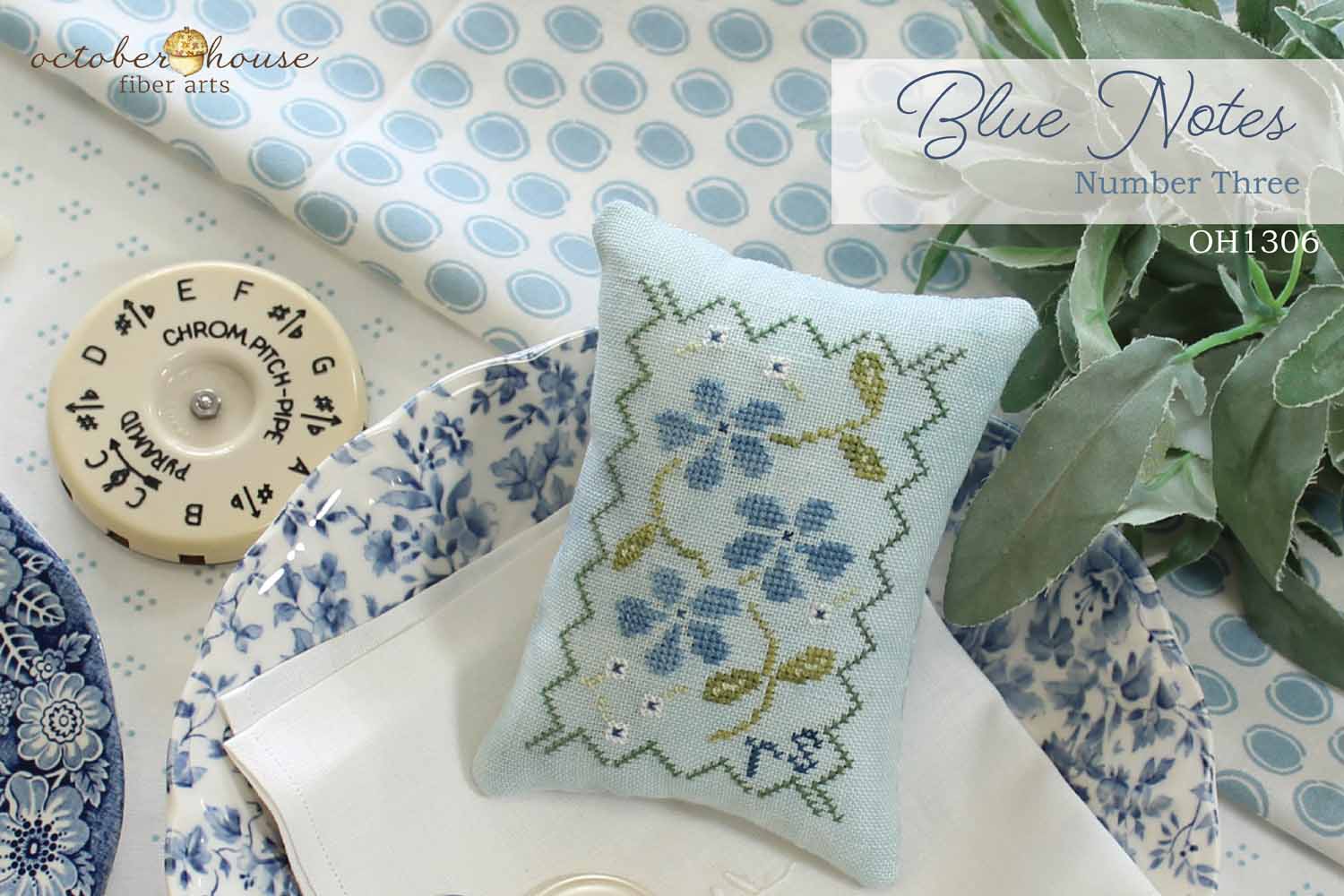 Blue Notes Number Three - October House Fiber Arts - Preorder - BeStitchMe